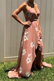 This dress is amazing! I read the reviews before I bought it, and everyone was spot on. This dress flows when you walk and billows! I am short so will definitely need a hem even with heels on. - Jessica B.