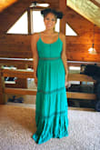 Perfect. It was a little more loose and a bit longer than I thought, but I wore taller wedge shoes to help. I was not wearing shoes in pic. - Lucy F.