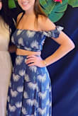 I wore this recently on a hotter day to an event and received so many compliments and many people asked me where I got it from. It was so comfortable. It's a very thin lightweight material. Absolutely love it. - Lily C.