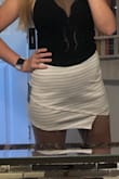 It's soft and stretchy and super comfy! They're not see-through and looks very cute! - Nina E.