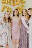 I'm on the petite side, so it's very hard to find dresses that hug my body the way they do on models. This dress fit me perfectly! It's slightly stretchy which makes it comfortable. The straps did not fall down. I wore it to a bridal shower, and I had to pull it down a few times due to it riding up, but overall this dress exceeded my expectations! - Amanda T.