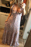 I love this dress and can't wait to wear it!! Go down a size. It runs a little big, but it's super cute! - Jessie S.