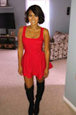 It was a little longer than I wanted because I was wearing my tall boots. I sewed it to be a bit shorter. - Lucy F.