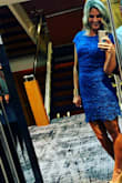 I love this dress! Super sexy and fitted dress- on the tighter side. I felt beautiful in it. - Christine F.