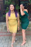 I wasn't even looking for a yellow dress but I'm so happy I got this! It's true to size, SO comfortable, and I got many compliments! I wore this to a wedding. - Trinh T.