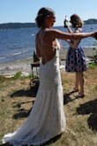 This was for my wedding, and I ordered online not knowing how good the quality would be! It looks stunning; and the lace was perfect. I made a few alterations (got the back opened up, added a belt and changed the straps). The best decision I ever made was to buy online! - Stephanie L.