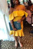 Ordered the small and the medium and I went with the medium and it was pretty perfect. 

I wore this dress to officiate my best friend's wedding, and I felt like sunshine! It was comfortable and fun and didn't make me feel like I was spilling out of it. 


It was a little looser up top than I expected but mostly held its own through all of the dancing I was doing. - Chelsea B.