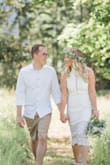 This dress was perfect for my post wedding celebration!! It was like a shorter version of my actually wedding dress! It fit really nice and I got lots of compliments! The only thing was, the neck embellishments kept folding, but it wasn't a big deal! It is a very classy dress! - Taiya C.