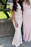 I absolutely love this dress! I wore it as a bridesmaid dress and got so many compliments. The real colour is a bit lighter than the one in the picture, but it's still a perfect blush colour. It fit like a glove- tight but flattering. It was slightly tight around the butt and thigh area, so it's a bit restricting to dance in, but overall I was very happy with this purchase! - Aliya S.
