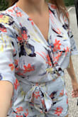 I love this romper! So flowy and comfortable and fit well, even for a tall girl (didn't ride too far up in the bottom). I received tons of compliments. Being tall I had to do this shoulder dip wiggle move to get it down to go to the bathroom, but that's about it! - Brooke R.