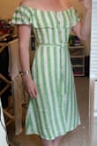 Fits great, very flattering. The pockets don't stick out at all and fall very flat. Very comfortable. - Liz M.