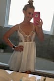 I'm so in love with this "babydoll" style dress. It fits me perfectly (XS). I haven't worn it out yet, but I can't wait to show it off. Especially now that I have a little tan going on lol! Beautiful dress made from quality material!!! - Lindsey B.