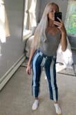 The cutest jeans I've ever owned! Never received more complimentary on any of my clothes other than these jeans. Goes with anything and very comfortable. My mom thought about buying these after I sent her a picture of them. Cutest thing ever and everyone needs to buy them now!! - Melanie S.
