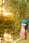 Loved this dress for my engagement pictures! So pretty with sunset backdrop! Colors are vibrant and the base is off white / cream.  Love the long slit and material is not see through which I was worried about. Highly recommend! - Julie A.