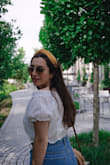 This top is so chic. It runs true to the size. - Nogol N.