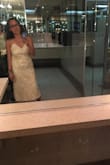 This satin yellow dress is absolutely beautiful. I ordered a small and it fits well. - Griselda