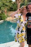 Love the dress! The only thing - it looks less fancy in reality then on the pictures. It's great for a beach, hanging out with family, but not for fancy dates. Very summery and light! - Galina P.