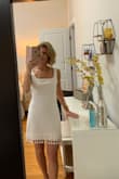 I love this dress. Bought a small, should have gotten an XS, had it taken in on the shoulders- it's so soft and comfy. - Renee N.