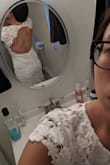 This was my first Lulus purchase so I wasn't sure how the sizes ran. After looking through a bunch of reviews I decided to get a medium which I usually am. I was nervous it would be short as I am tall and it was hard to tell from the review pictures, but I think it's a great length. I love the detail of it and I think it fits perfectly! Sorry for the bathroom pic, we don't have full length mirror! - Jaclyn H.