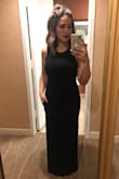 This dress exceeded all expectations! I was nervous about the material being unforgiving, but it's flattering in every sense! I listened to previous reviews and ordered a size up, the medium still fit like a glove! If you're on the edge, definitely size up. The pockets, slit and material allow this to be comfy casual, or super trendy. A staple in every girls closet! - Lyndsi O.