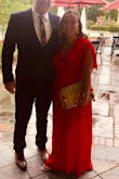 This dress was perfect. It was so comfortable, flowy but still fitted and pretty. It made me feel amazing! Fun to accessorize. I had to have it hemmed, but not by too much with the heels I wore. 3 1/2 in wedges. - Tiffany M.