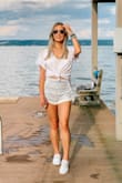 My go-to shorts of the summer!! I love the design and tassel detail, and they look cute with pretty much anything! - Emily R.