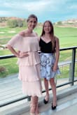 I wore this dress to a bat mitzvah and got so many compliments! It's perfect for summertime! I would order a size smaller. I'm normally a medium, and I ordered a small, and it was perfect! - Desiree R.