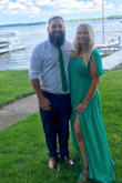 I wore this to a summer wedding and had tons of compliments! I am about 5'4" and it was a little long even with 4 inch heels. - Amber B.