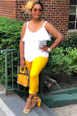 I wore my yellow shoes to my high school tea party!
I love it so much. - Muriel W.