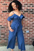 I am in love with this jumpsuit! The fabric is perfect for the summer. I wore this on my birthday and I got so many compliments - Kyive S.