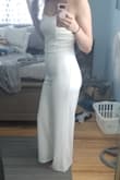 Finally a jumpsuit that fits a tall woman! Definitely a keeper! It's a little large in the chest, but not enough to make it fall. It will be the perfect fit for my I do bbq! - Rosann H.