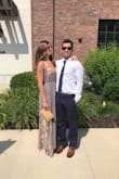 Fit perfectly! The adjustable tie in the front is very flattering. The color and material are exactly as seen in the picture. I wore it to a wedding as a guest and it was a big hit. - Riley S.