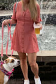 I received so many compliments wearing this dress. One lady even screamed from across the street to tell me she loved the dress! Had another lady come up and asked where I bought it! The sizing is a little bit but not too bad if you tie the back right enough. Nice, thick material but not too thick that you're hot. The perfect summer dress! - Emily G.