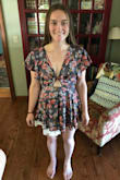 I love it but it is SO SHORT!! I feel inappropriate walking around in it (doesn't help that the legs are super loose and flowy and catch every slight breeze). I am considering sewing a lace trim to the bottom just so that I feel more comfortable. Otherwise, the fit is good and the fabric is really cute. - Summer V.