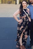 This dress is very flattering and easy to wear. I've worn it on several occasions, including a cruise-ship wedding and to a ballet performance at Lincoln Center. I wear a strapless bra with it and that works great. It runs a little large, so I have to make sure the neck is tied tight enough that it doesn't sag under my arms, but that's not a big deal. - Melissa C.