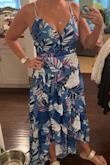 The material is thicker than expected but it's a great quality dress; pleasantly surprised! - Amanda C.
