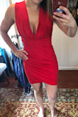 I originally ordered this dress in a Small based on my measurements but returned it for an XS and I'm glad it did! It fits perfectly now. I got this dress for a bachelorette party and it's perfect! I like that it's sexy but not too short. It's thicker material so I don't need to wear a bra. I highly recommend this dress for any cocktail dress need. - Emily C.