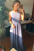 Love this dress! Such a perfect design and color. Just wish there was an XS in stock. Had to get a small that was all that was left so it's pretty long for me that I'll have to get hemmed. Other than that I LOVE it. - Elena M.