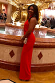 I wore this jumper to Vegas. It was perfect for a night out in the town. The color is great because it has a touch of orange and it complimented my skin. - Perla G.