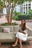This is a beautiful dress that looks more expensive than it is. I wore it on a vacation to Savannah and felt like a southern belle. Makes for a great photo shoot outfit too if you are looking for something to wear in your summer engagement photos. - Lina P.
