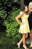 I loved this dress and will order it in other colors. I ordered an XS and S and ended up wearing the XS because it fit my waist better. I received so many compliments on it and felt beautiful! - Ashley G.