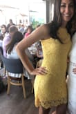 I have this dress in 2 colors (so far).. It's so comfortable. Looks amazing on too. Definitely one of my favorites - Jaime F.