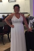 I felt so beautiful in this dress. Wore it for my wedding reception. The only alteration that I had was hemming the bottom. Everything else was perfect. I love that the straps are adjustable. - Star L.