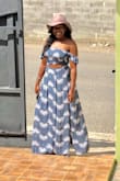 This matching set is beautiful, comfy and true to size. I love that it is long. I received many compliments. - Orquidea A.