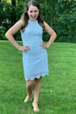 My daughter wore this to her 8th grade graduation dance. It was perfect! - Melissa H.