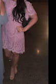 I loved this so much that I got it in red for another wedding. I received so many compliments on it. It was so comfortable. Not too tight, not too loose. So I'm self conscious of my arms and it hid them perfectly. Highly recommend! - Megan W.