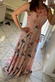 I love the color and design of the dress, but it's a little too long for me even with high heels. My friend who is taller also said it's too long for her too. It's very pretty, but we can use a shorter one. Thanks! - Jazel R.