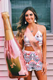 Loved this set so much! Looks beautiful on bronzed skin in the summer. The shorts were a little short but fit perfectly other than that. I ordered an XS for both the top and bottom. - Gianna V.