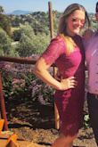 I loved this dress for a wedding that we went to at a winery! I was nervous that the sleeves would be too tight, but they fit perfectly, and didn't pull at the back seam. The Medium fit me perfectly, and I adored the color. This dress is sexy, yet modest, and perfect for all dress-up occasions. I wore nude little strappy heels, and received many compliments! - Jessica E.