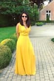 Light fabric and still not see-through. Loved it!!! It's an amazing dress. I used it at a wedding and had so many compliments. My only issue would be the length. Since I'm so short it was longer than usual, but it still worked out with my 4" heels. - Marlen P.